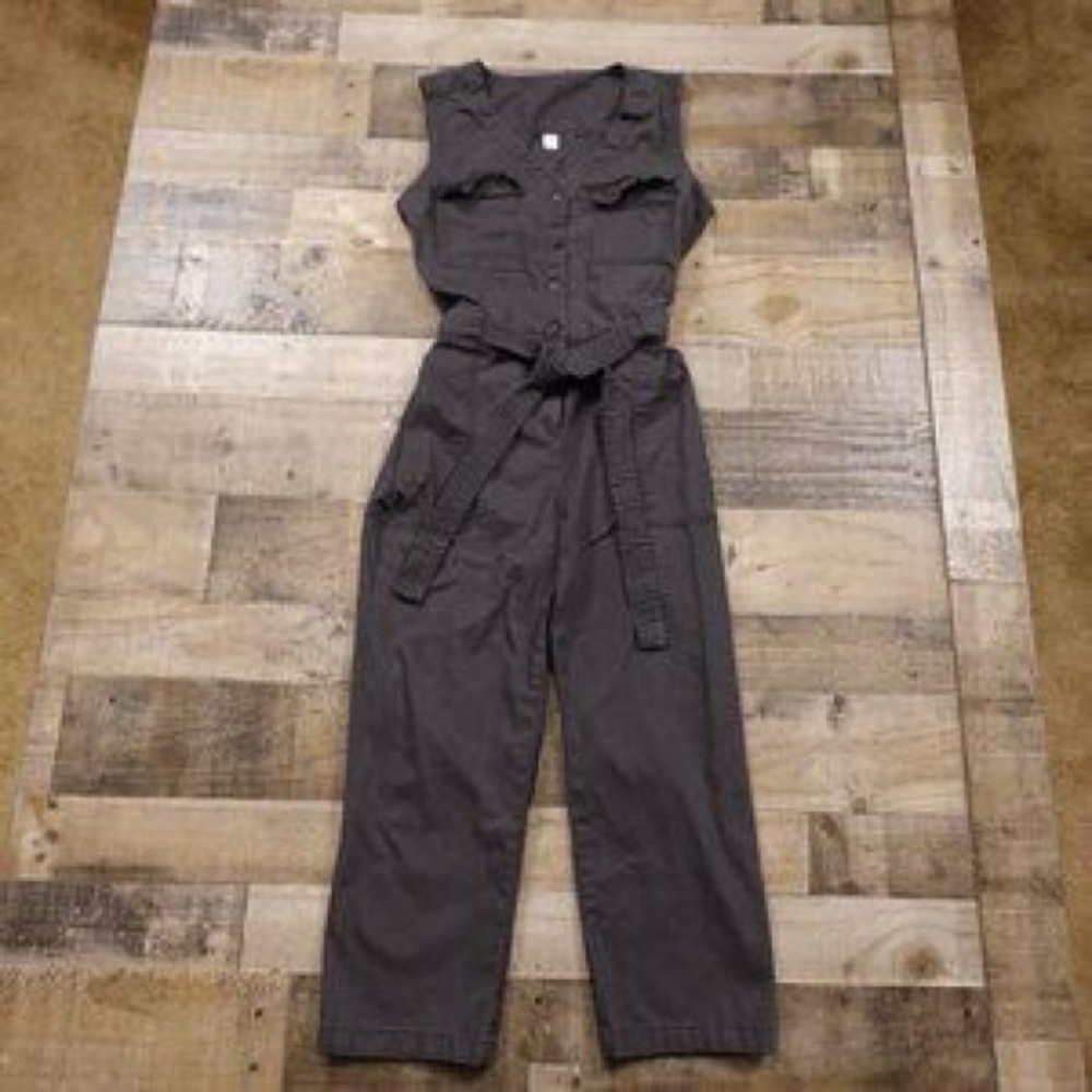 Stylish Gray Utility Gap for Old Navy Women's Jumpsuit | Petite XS